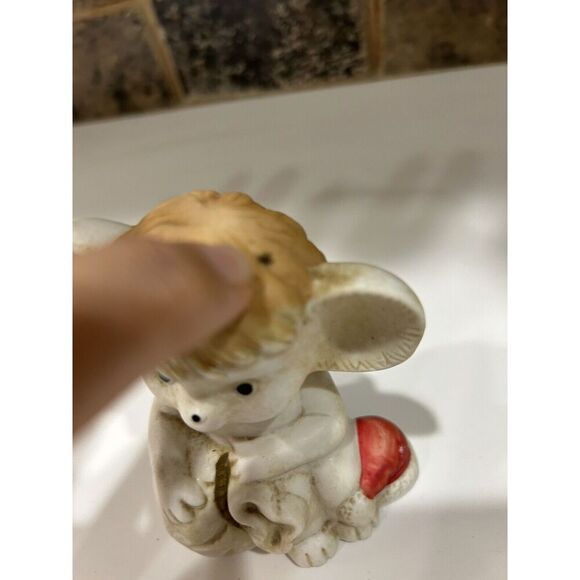 Ceramic Holiday Mouse Figurine Seasonal Christmas  Holiday - Picture 8 of 8